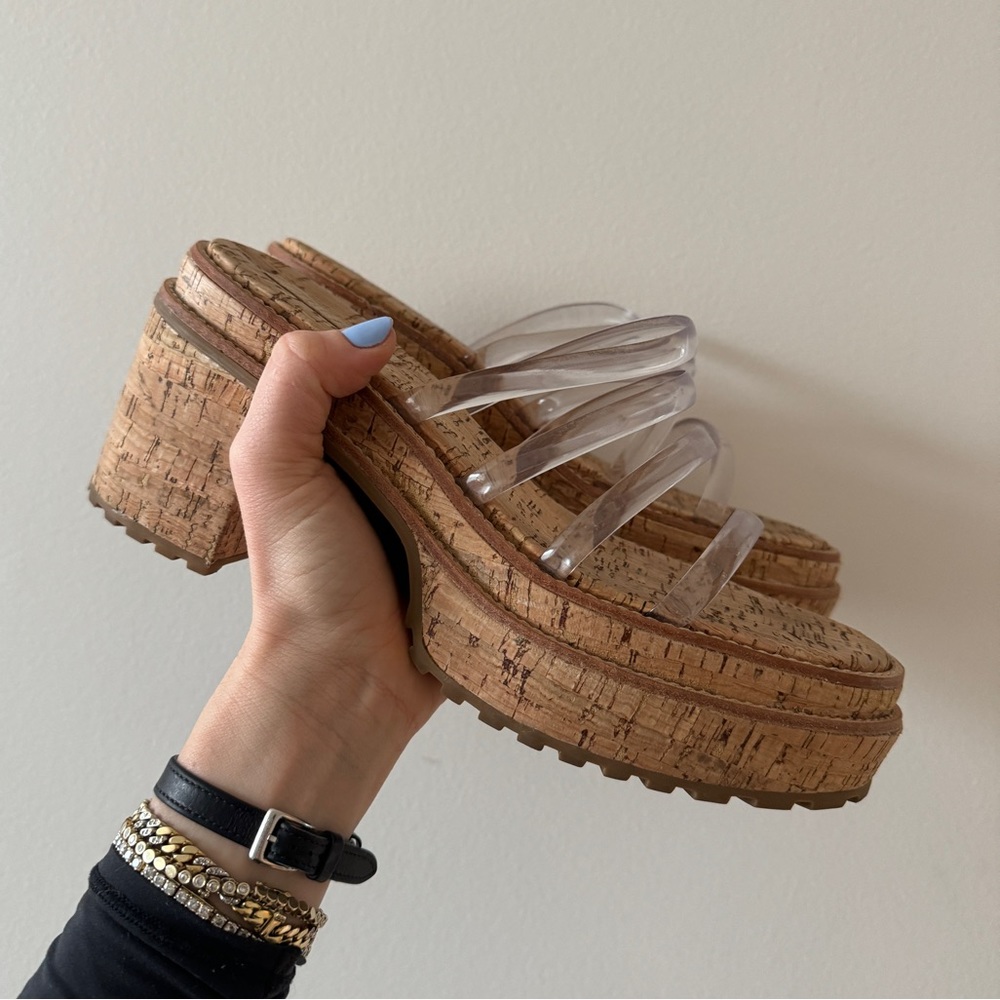 Cult Gaia clear Sev Vinyl Platform sandals